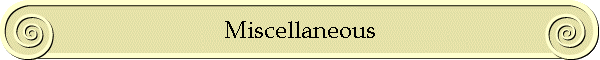 Miscellaneous